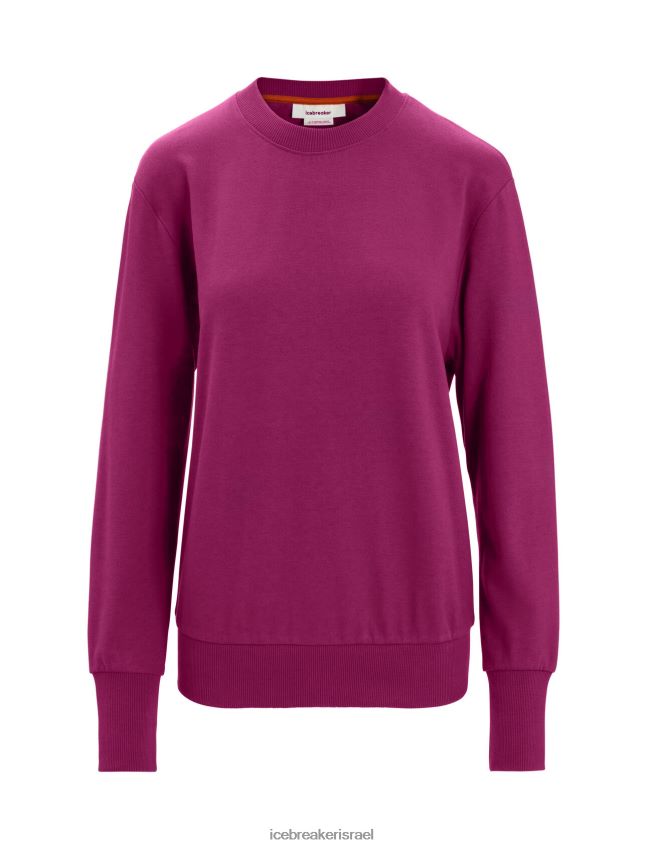 הַלבָּשָׁה Icebreaker סווטשירט מרינו central ii עם שרוולים ארוכים ללכת ברי נשים 42N8VN705