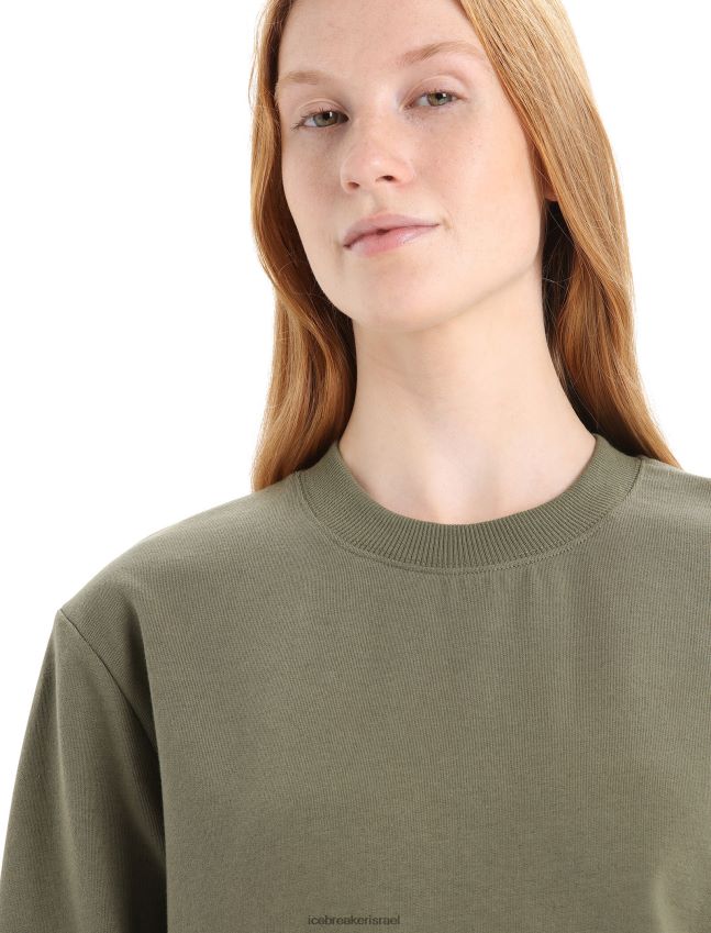 הַלבָּשָׁה Icebreaker סווטשירט מרינו central ii עם שרוולים ארוכים לודן נשים 42N8VN706