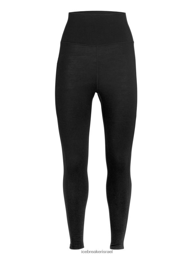 הַלבָּשָׁה Icebreaker גרביונים לגובה של מרינו fastray שָׁחוֹר נשים 42N8VN733