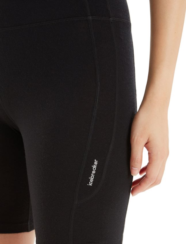 הַלבָּשָׁה Icebreaker מרינו fastray מכנסיים קצרים לגובה שָׁחוֹר נשים 42N8VN742