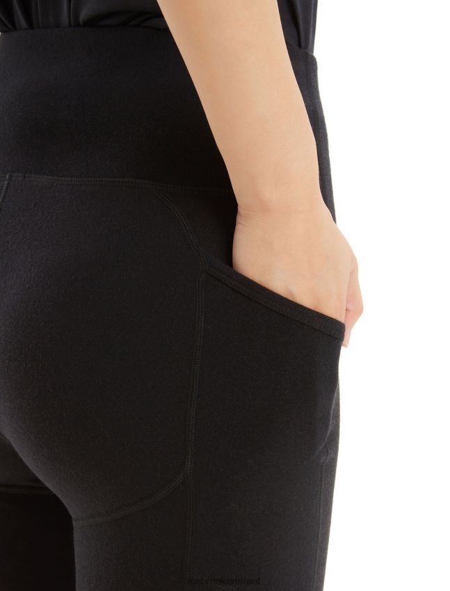 הַלבָּשָׁה Icebreaker מרינו fastray מכנסיים קצרים לגובה שָׁחוֹר נשים 42N8VN742