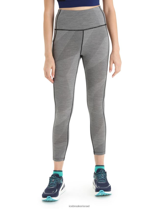 הַלבָּשָׁה Icebreaker קווי רשת מרינו fastray גרביונים לגובה מטרו אברש/שחור נשים 42N8VN749