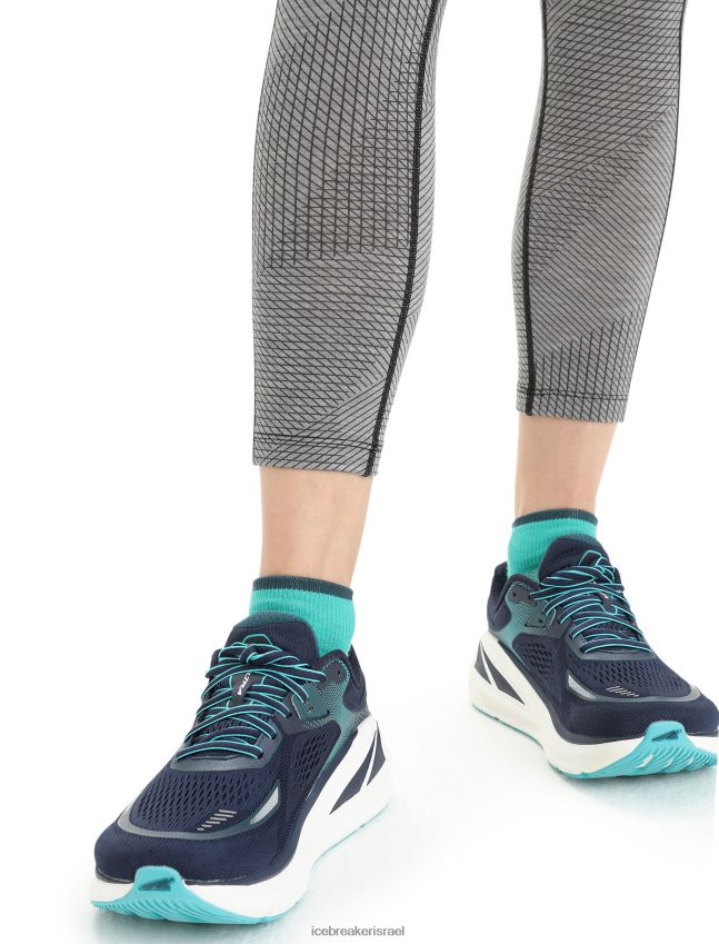 הַלבָּשָׁה Icebreaker קווי רשת מרינו fastray גרביונים לגובה מטרו אברש/שחור נשים 42N8VN749