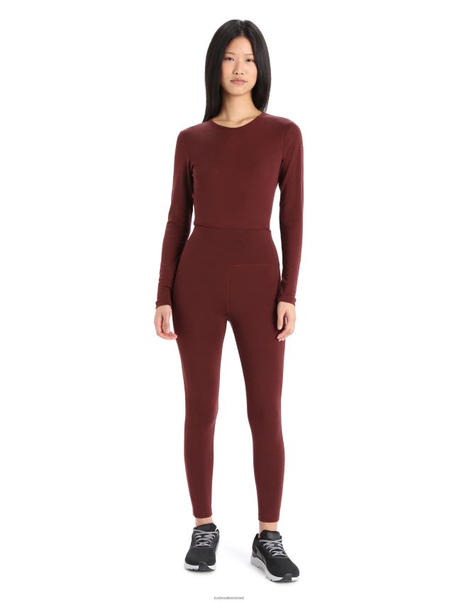 הַלבָּשָׁה Icebreaker גרביונים לגובה של מרינו fastray אספרסו נשים 42N8VN907