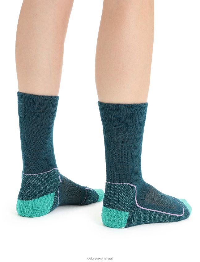 אביזרים Icebreaker מרינו hike+ גרבי צוות קלות תהילה ירוקה/טרי נשים 42N8VN783