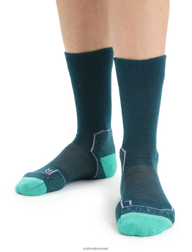 אביזרים Icebreaker מרינו hike+ גרבי צוות קלות תהילה ירוקה/טרי נשים 42N8VN783