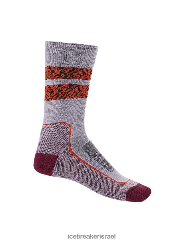 אביזרים Icebreaker מרינו hike+ גרבי צוות קלות פסגה טבעית מבט סגול/לך ברי נשים 42N8VN786