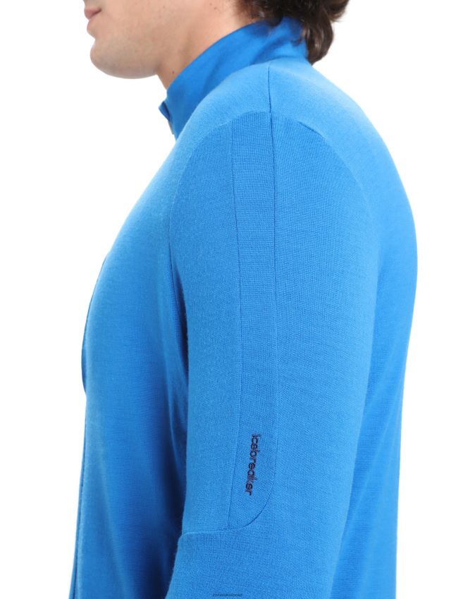 הַלבָּשָׁה Icebreaker מרינו קוואנטום iii רוכסן שרוול ארוך לזוריט גברים 42N8VN428