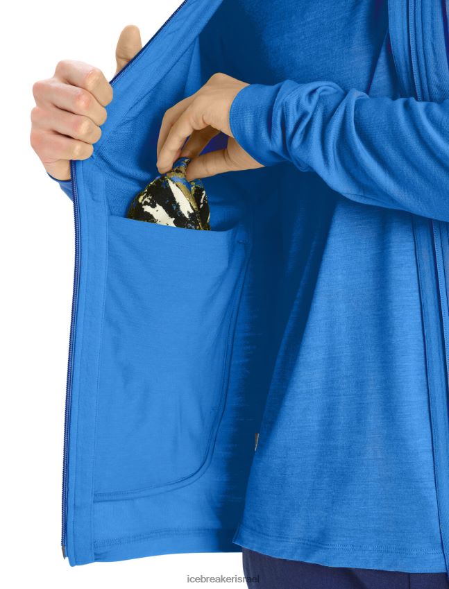 הַלבָּשָׁה Icebreaker מרינו קוואנטום iii רוכסן שרוול ארוך לזוריט גברים 42N8VN428