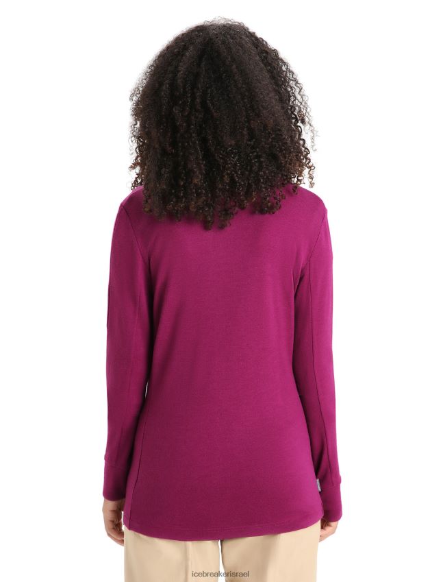 הַלבָּשָׁה Icebreaker מעיל מרינו קוואנטום iii עם שרוולים ארוכים ללכת ברי נשים 42N8VN715