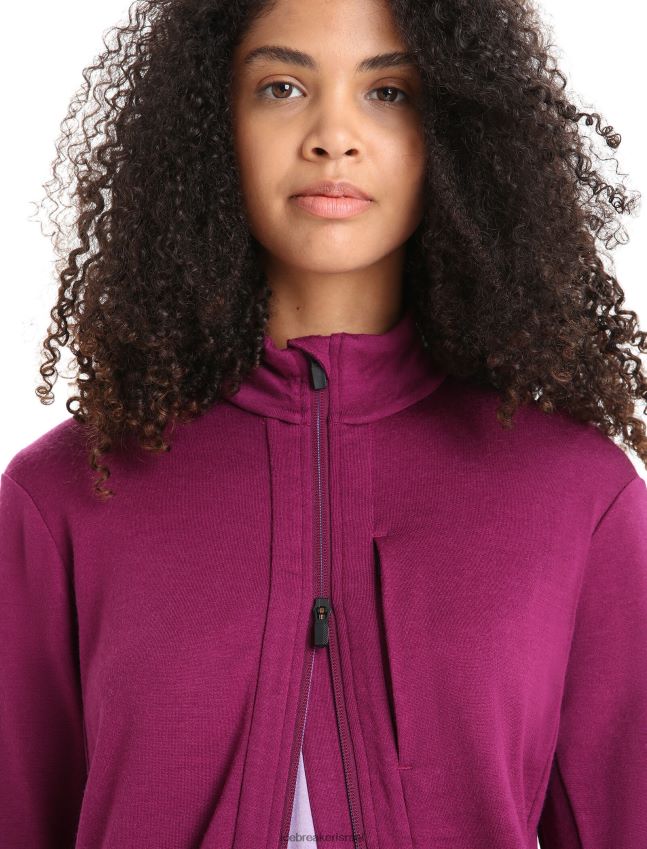 הַלבָּשָׁה Icebreaker מעיל מרינו קוואנטום iii עם שרוולים ארוכים ללכת ברי נשים 42N8VN715