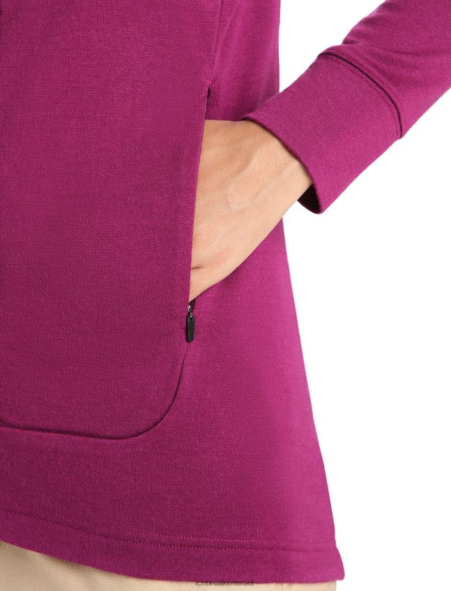 הַלבָּשָׁה Icebreaker מעיל מרינו קוואנטום iii עם שרוולים ארוכים ללכת ברי נשים 42N8VN715