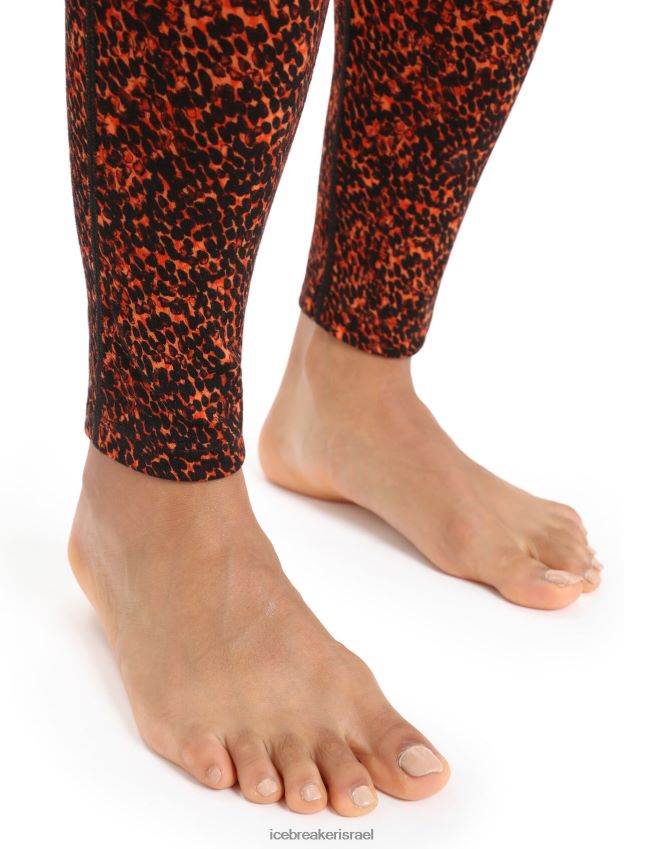 הַלבָּשָׁה Icebreaker merino 200 oasis חותלות תרמיות חזזית דובדבן שחור נשים 42N8VN865