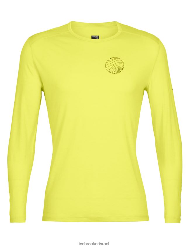 הַלבָּשָׁה Icebreaker merino 200 oasis שרוול ארוך Crewe תרמית עליון אלפים 3d זוהר גברים 42N8VN427