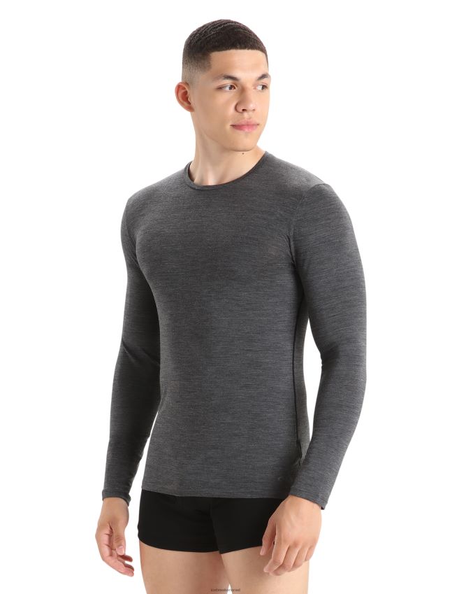 הַלבָּשָׁה Icebreaker חולצת טריקו עם שרוול ארוך של merino anatomica סילון אברש גברים 42N8VN2