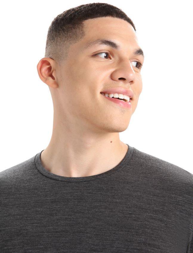 הַלבָּשָׁה Icebreaker חולצת טריקו עם שרוול ארוך של merino anatomica סילון אברש גברים 42N8VN2