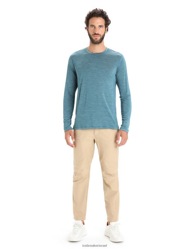 הַלבָּשָׁה Icebreaker חולצת טריקו עם שרוולים ארוכים של merino sphere ii תהילה ירוקה אברש גברים 42N8VN188