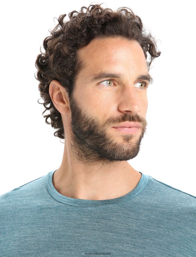 הַלבָּשָׁה Icebreaker חולצת טריקו עם שרוולים ארוכים של merino sphere ii תהילה ירוקה אברש גברים 42N8VN188