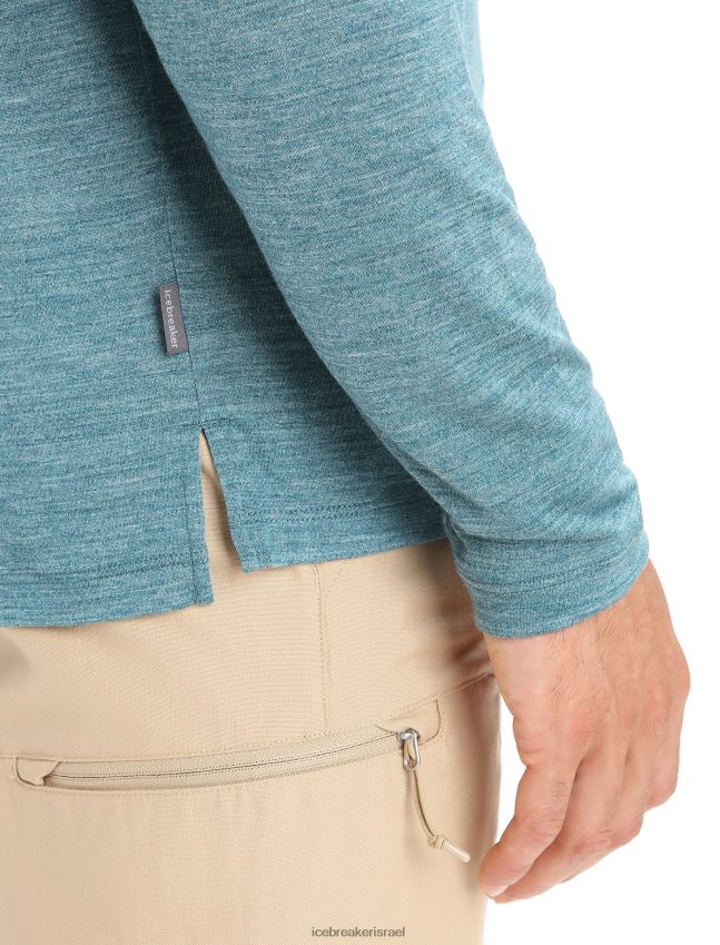 הַלבָּשָׁה Icebreaker חולצת טריקו עם שרוולים ארוכים של merino sphere ii תהילה ירוקה אברש גברים 42N8VN188