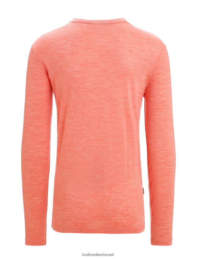 הַלבָּשָׁה Icebreaker חולצת טריקו עם שרוולים ארוכים של merino sphere ii אברש אדמה תוסס גברים 42N8VN189