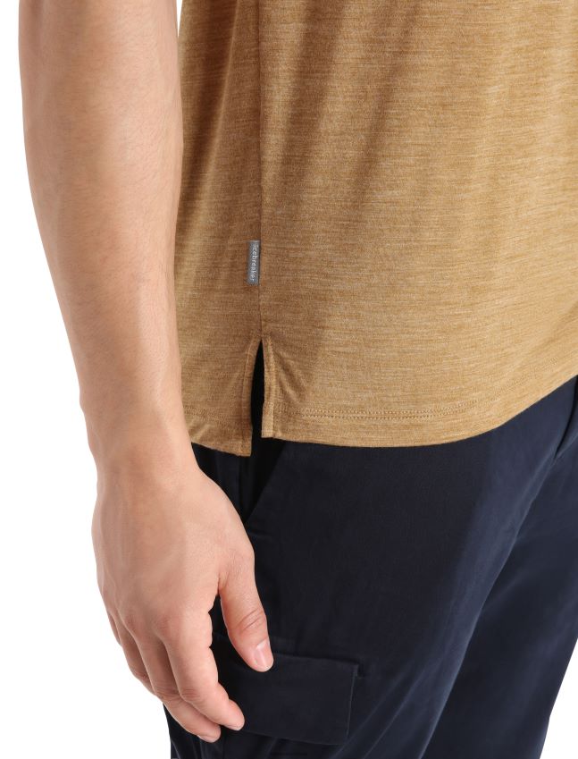 הַלבָּשָׁה Icebreaker חולצת טריקו עם שרוולים קצרים של merino sphere ii ציפורן אברש גברים 42N8VN385