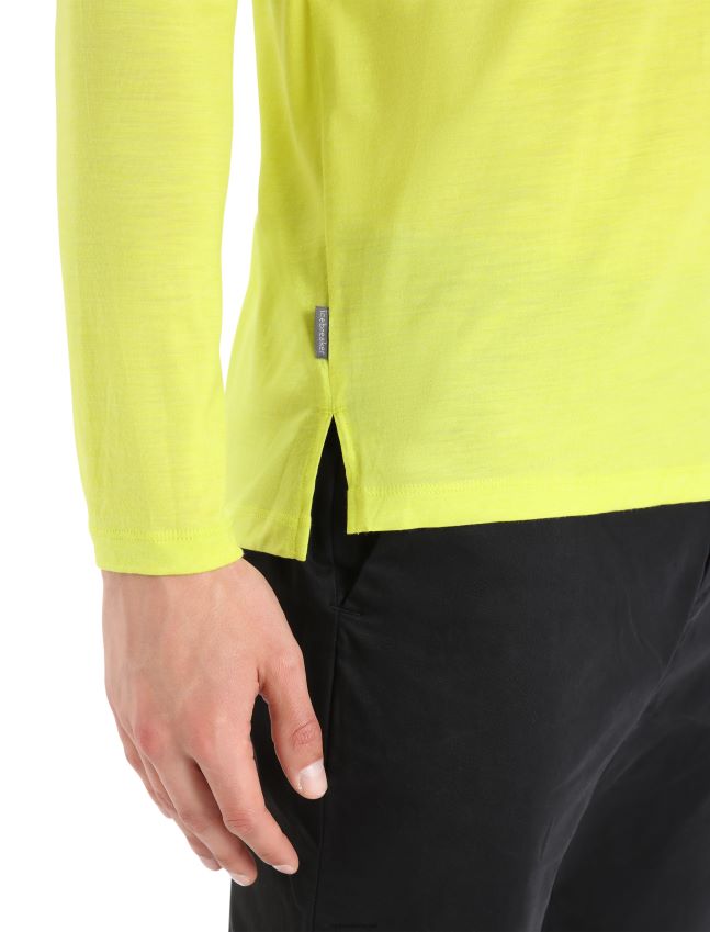 הַלבָּשָׁה Icebreaker חולצת טריקו עם שרוולים ארוכים של merino sphere ii זוהר גברים 42N8VN442