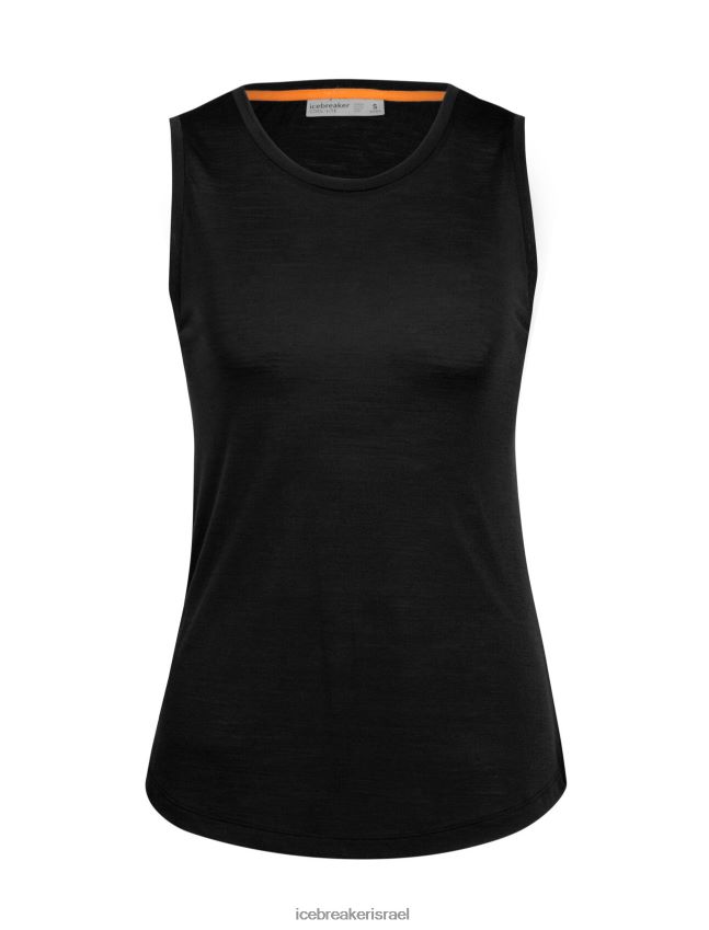הַלבָּשָׁה Icebreaker טנק merino sphere ii שָׁחוֹר נשים 42N8VN617