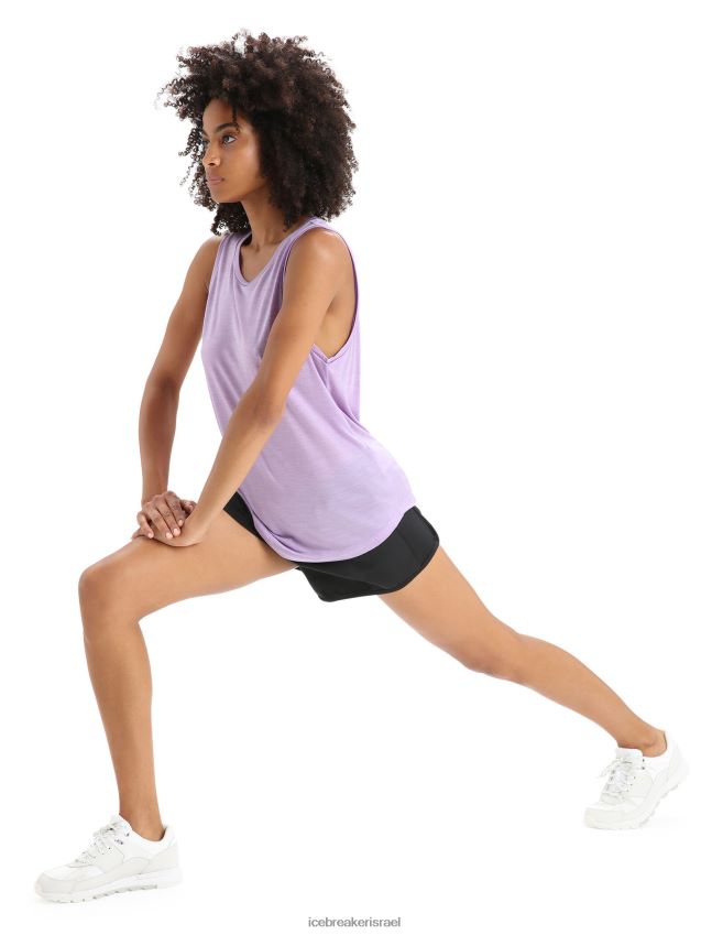 הַלבָּשָׁה Icebreaker טנק merino sphere ii מבט סגול נשים 42N8VN619