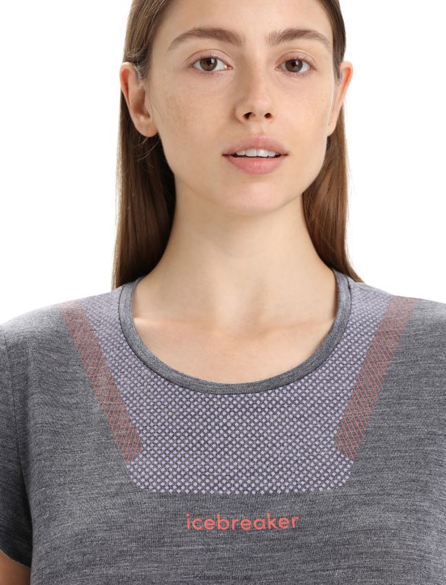 הַלבָּשָׁה Icebreaker merino sphere ii חולצת טריקו עם שרוולים קצרים חצות חיל הים אברש נשים 42N8VN673