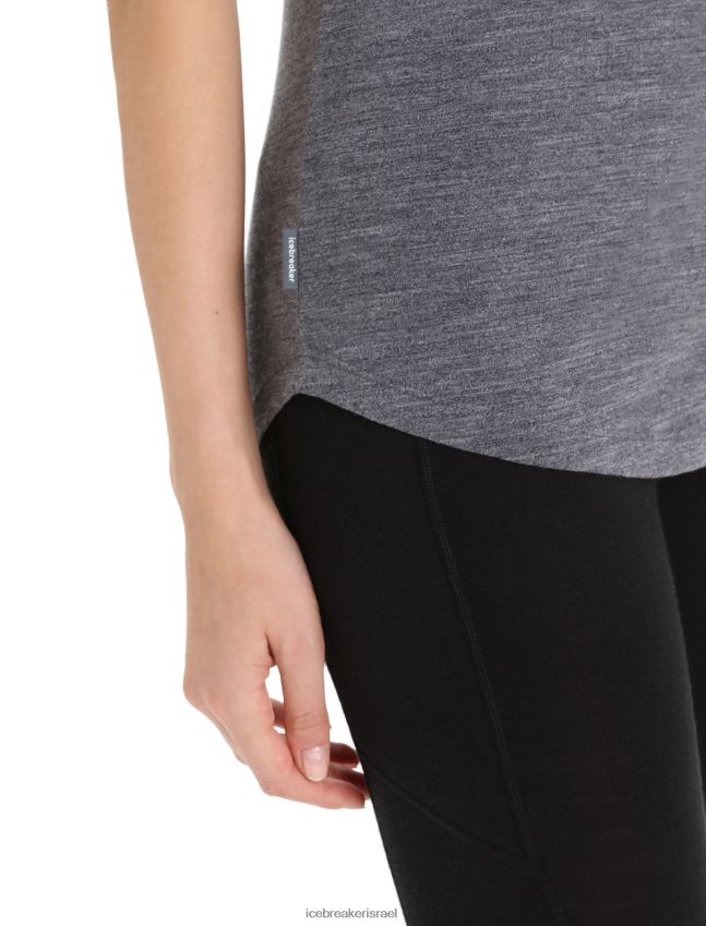 הַלבָּשָׁה Icebreaker merino sphere ii חולצת טריקו עם שרוולים קצרים חצות חיל הים אברש נשים 42N8VN673