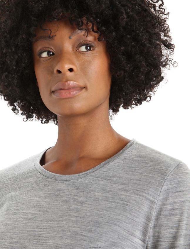 הַלבָּשָׁה Icebreaker חולצת טריקו עם שרוולים ארוכים של merino sphere ii מטרו אברש נשים 42N8VN688