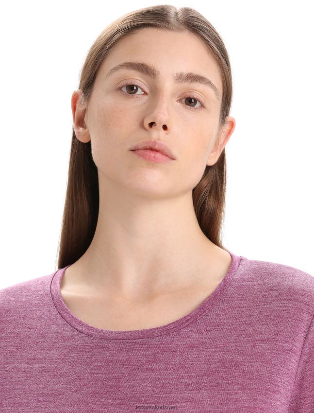 הַלבָּשָׁה Icebreaker חולצת טריקו עם שרוולים ארוכים של merino sphere ii לך אברש ברי נשים 42N8VN691