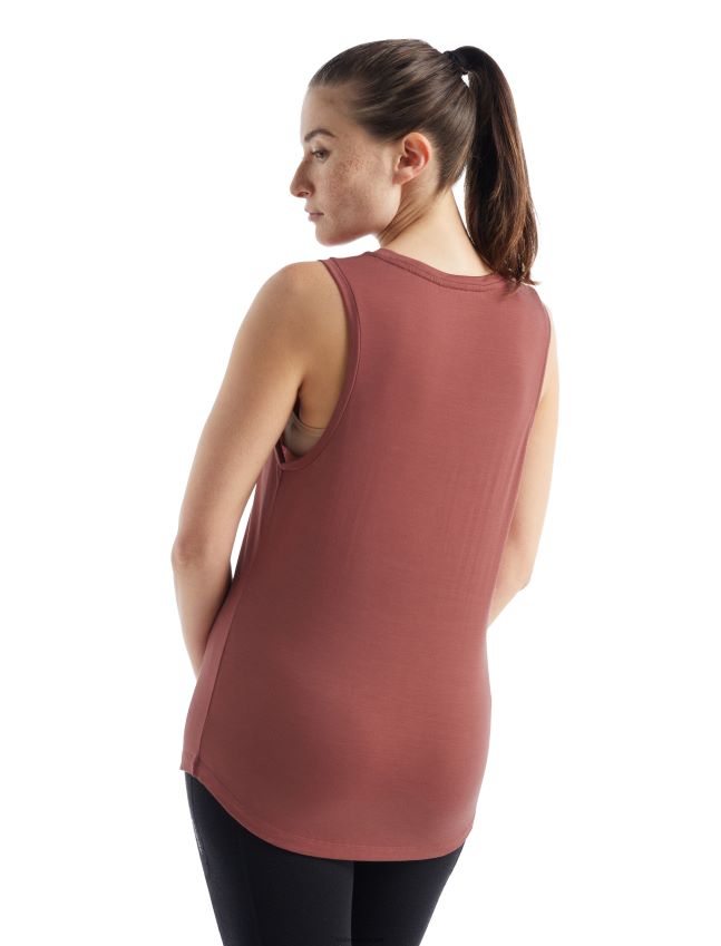 הַלבָּשָׁה Icebreaker טנק merino sphere ii עַנָב נשים 42N8VN807