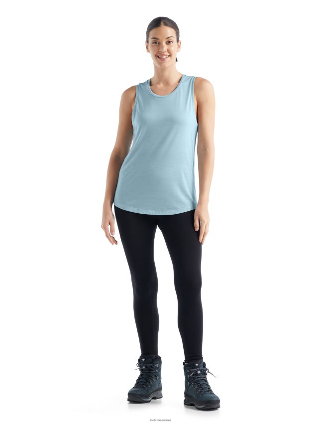 הַלבָּשָׁה Icebreaker טנק merino sphere ii עֲרָפֶל נשים 42N8VN808