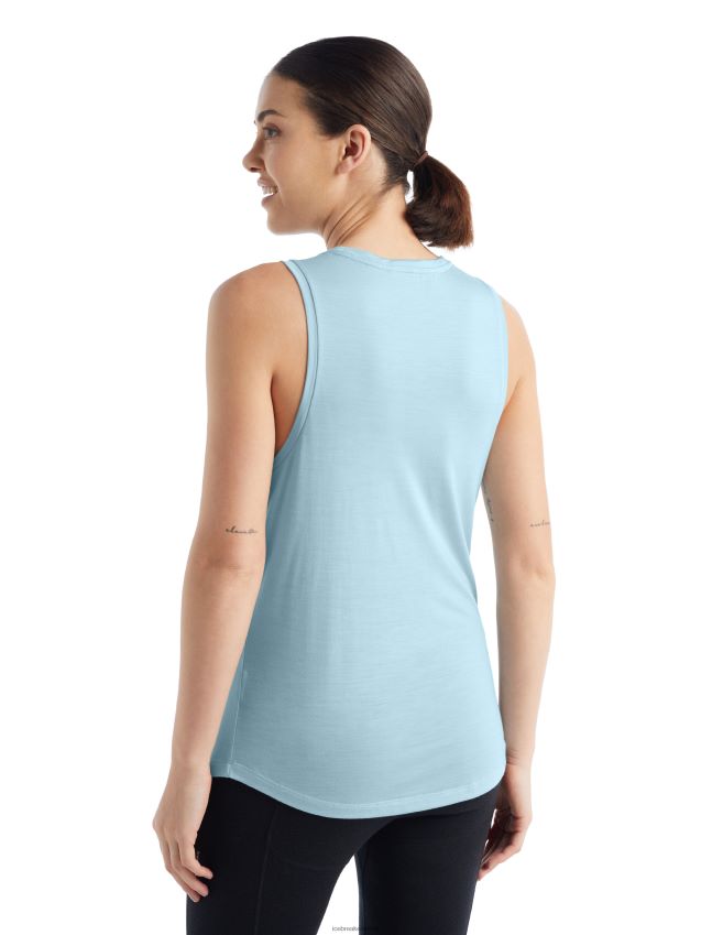 הַלבָּשָׁה Icebreaker טנק merino sphere ii עֲרָפֶל נשים 42N8VN808