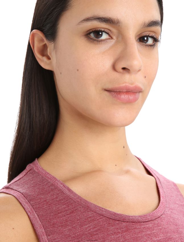 הַלבָּשָׁה Icebreaker טנק merino sphere ii אברש דובדבן נשים 42N8VN809