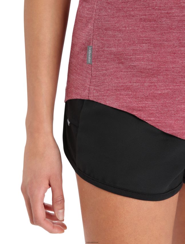 הַלבָּשָׁה Icebreaker טנק merino sphere ii אברש דובדבן נשים 42N8VN809