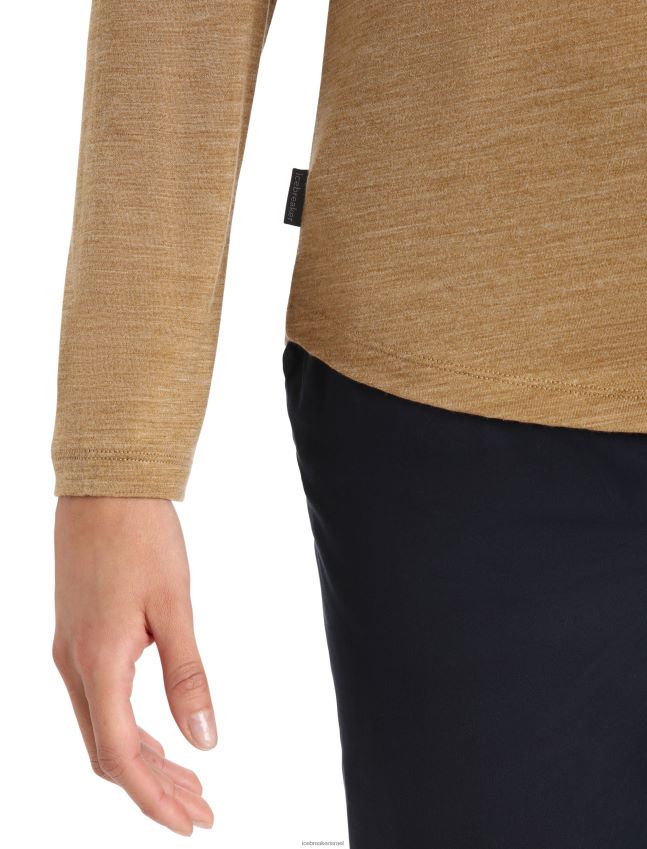 הַלבָּשָׁה Icebreaker חולצת טריקו עם שרוולים ארוכים של merino sphere ii ציפורן אברש נשים 42N8VN900