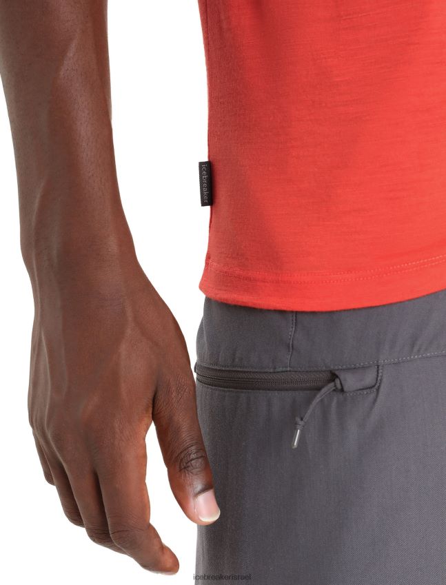 הַלבָּשָׁה Icebreaker merino tech lite ii חולצת טריקו עם שרוולים קצרים אדמה תוססת גברים 42N8VN15