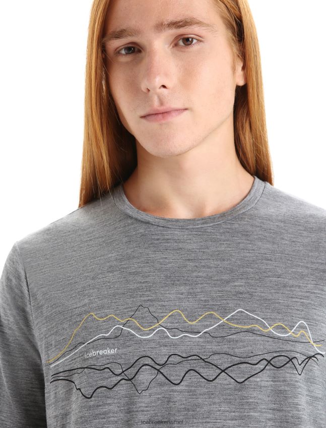 הַלבָּשָׁה Icebreaker merino tech lite ii חולצת טריקו עם שרוולים קצרים אברש גריט גברים 42N8VN32