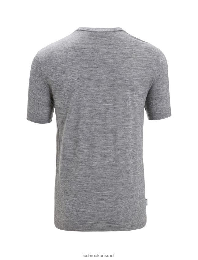 הַלבָּשָׁה Icebreaker merino tech lite ii חולצת טריקו עם שרוולים קצרים אברש גריט גברים 42N8VN32