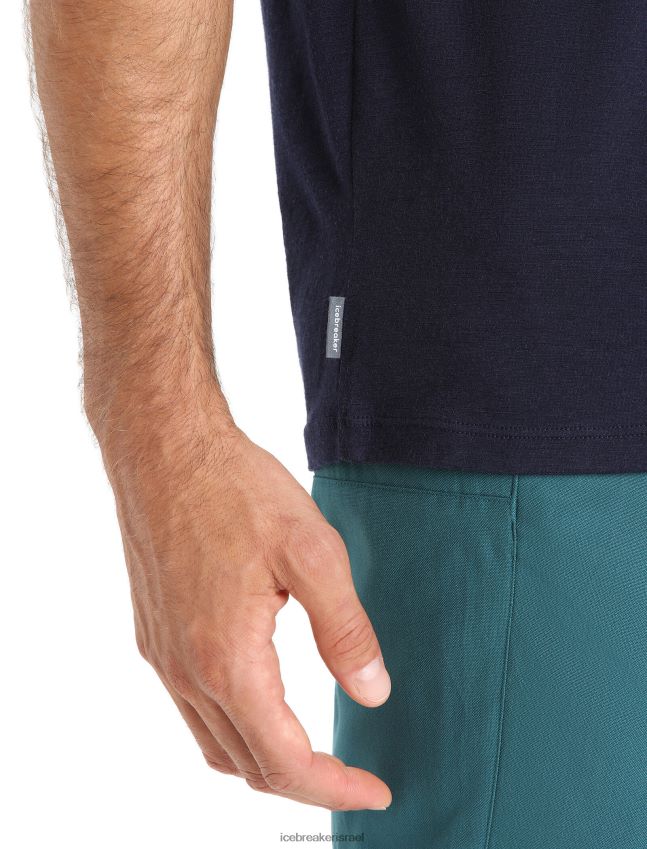 הַלבָּשָׁה Icebreaker merino tech lite ii חולצת טריקו עם שרוולים קצרים צי חצות גברים 42N8VN33
