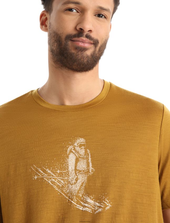 הַלבָּשָׁה Icebreaker merino tech lite ii חולצת טריקו עם שרוולים קצרים סקי יטי צפורן גברים 42N8VN363