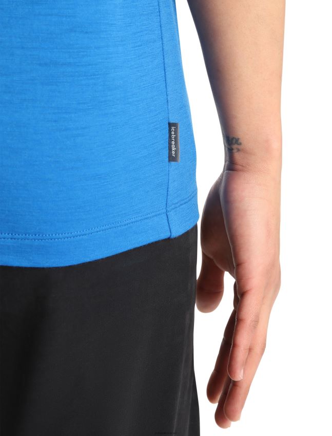 הַלבָּשָׁה Icebreaker merino tech lite ii חולצת טריקו עם שרוולים קצרים סקי יטי לזוריט גברים 42N8VN364