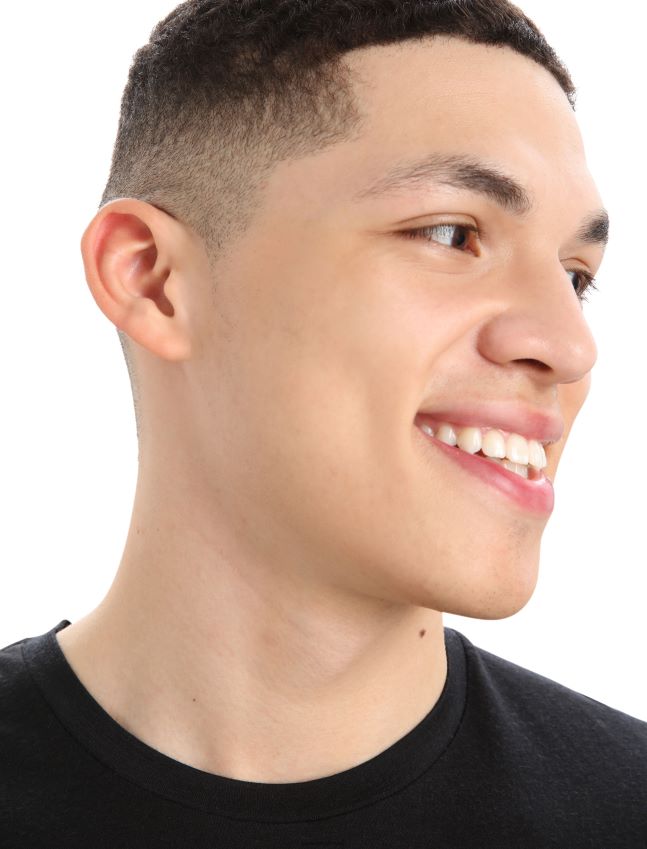 הַלבָּשָׁה Icebreaker merino tech lite ii חולצת טריקו עם שרוולים קצרים באלפים טבעיים שָׁחוֹר גברים 42N8VN367