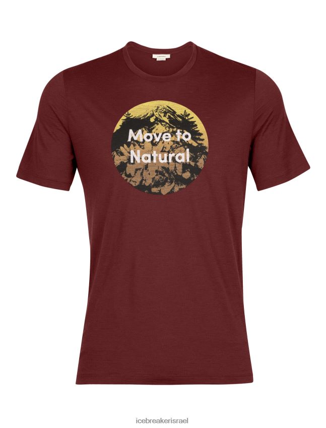 הַלבָּשָׁה Icebreaker merino tech lite ii חולצת טריקו עם שרוולים קצרים באלפים טבעיים אספרסו גברים 42N8VN368