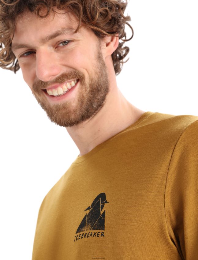 הַלבָּשָׁה Icebreaker merino tech lite ii חולצת טריקו עם שרוולים קצרים אלפית הרים צפורן גברים 42N8VN376