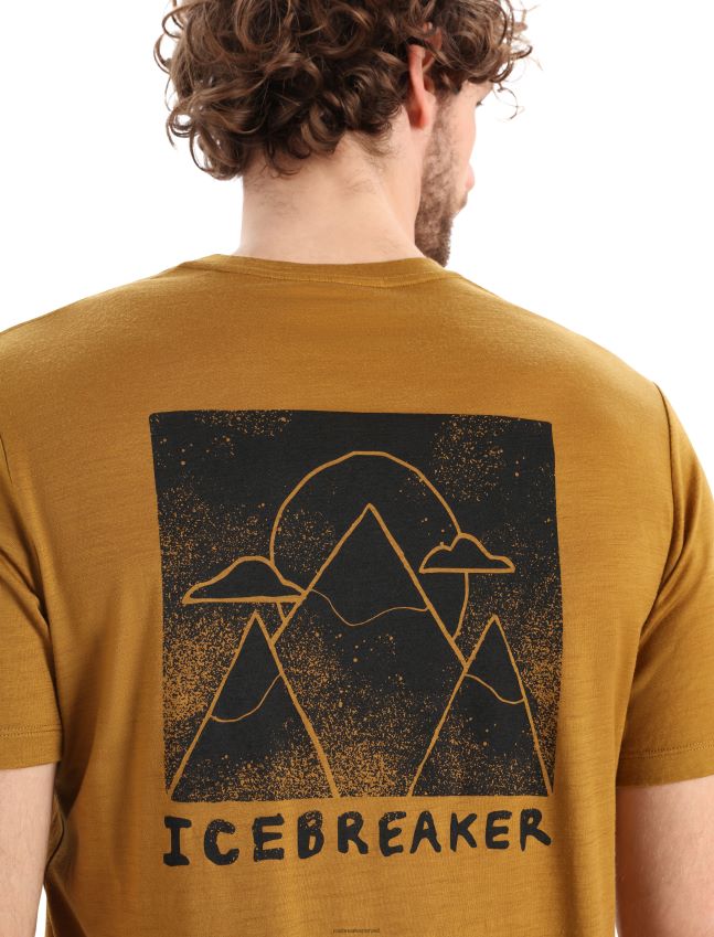 הַלבָּשָׁה Icebreaker merino tech lite ii חולצת טריקו עם שרוולים קצרים אלפית הרים צפורן גברים 42N8VN376