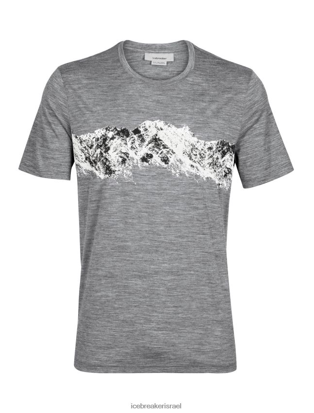 הַלבָּשָׁה Icebreaker merino tech lite ii חולצת טריקו עם שרוולים קצרים טווח מדהים אברש גריט גברים 42N8VN412