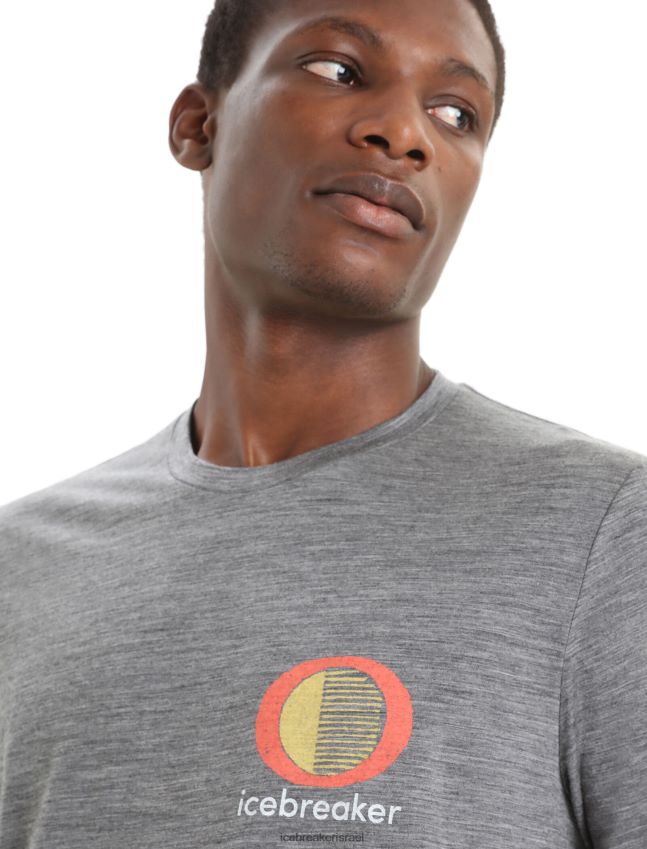 הַלבָּשָׁה Icebreaker merino tech lite ii חולצת טריקו עם שרוולים קצרים באביב זוהר אברש גריט גברים 42N8VN46